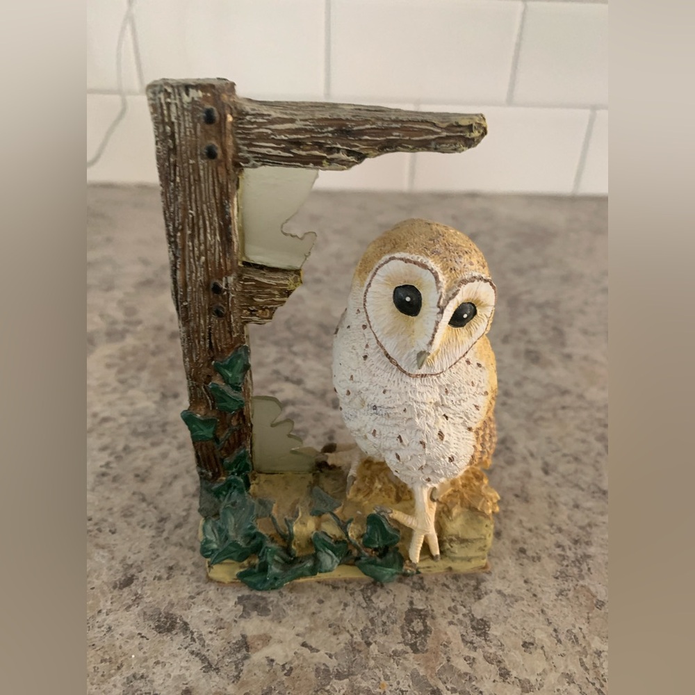 Owl Figurine The Hamilton collection little Night Owls 1991 Made In Korea